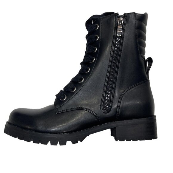 CAPEZIO 610W Flat Combat Boot Women's Size 6M Black Lace Up Zipper Dance Sneaker - Picture 3 of 11